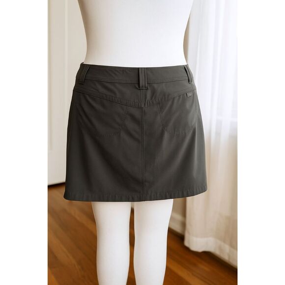 Eddie Bauer Skort Skirt Gray Adventurer Pockets Pickleball Golf Gorpcore Size 10 - Picture 3 of 11